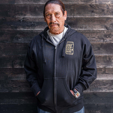 Black Zip - Up Hoodie (Trejo's Cerveza) - The Pepper Pantry (Formerly Marie Sharp's)